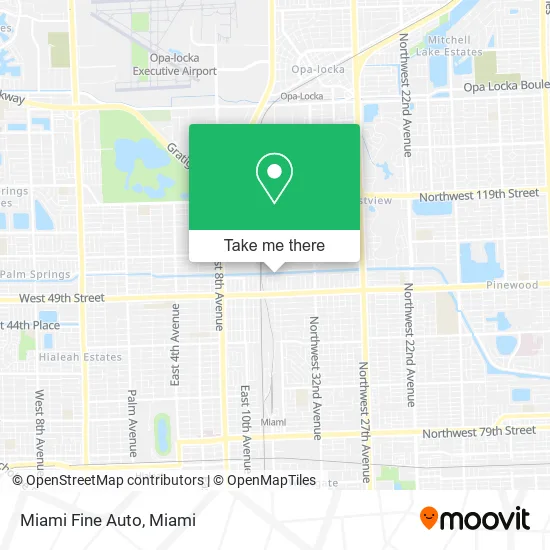 Miami Fine Auto map