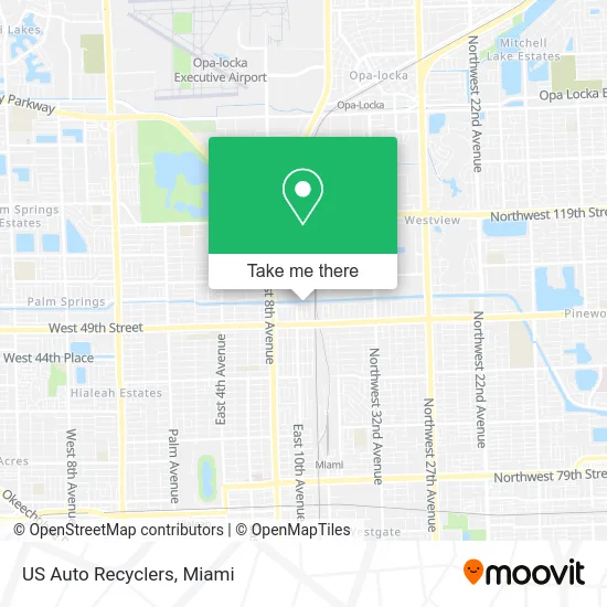 US Auto Recyclers map
