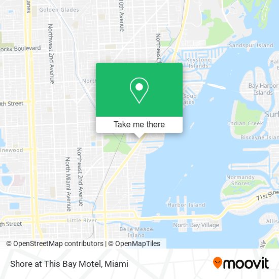 Shore at This Bay Motel map