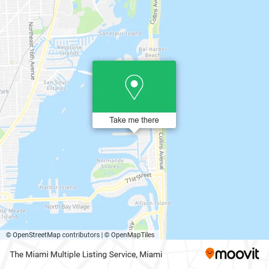 The Miami Multiple Listing Service map