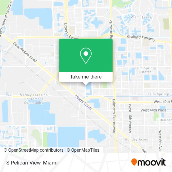 S Pelican View map