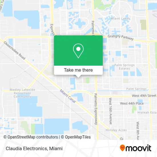 Claudia Electronics map