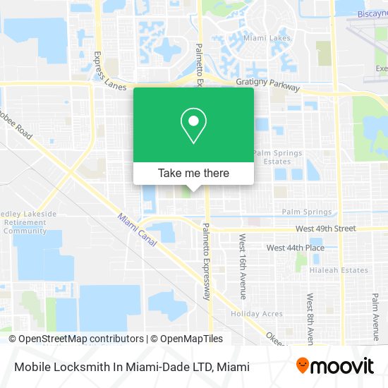 Mobile Locksmith In Miami-Dade LTD map