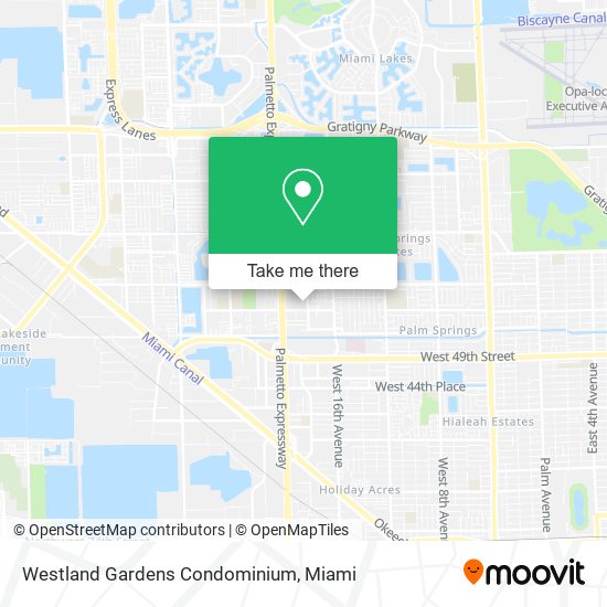 Mapa de Westland Gardens Condominium
