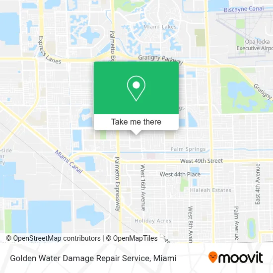 Golden Water Damage Repair Service map