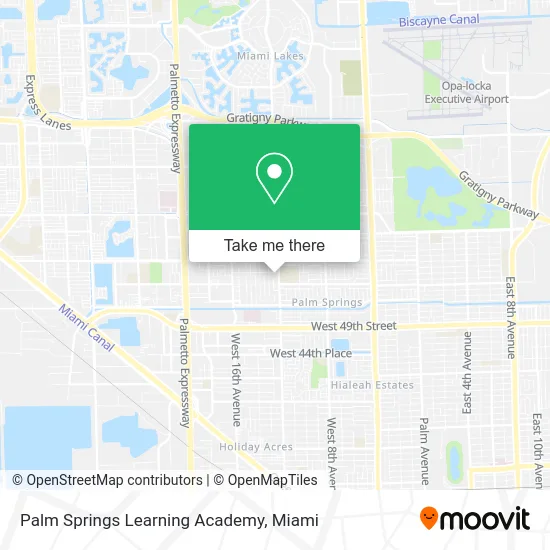 Palm Springs Learning Academy map