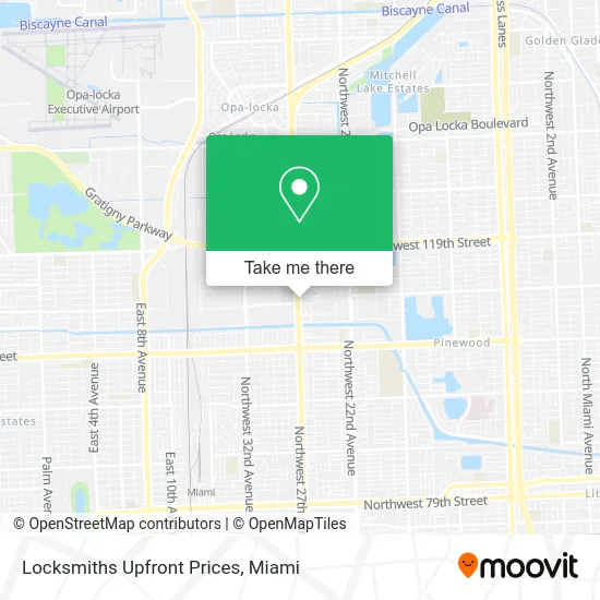 Locksmiths Upfront Prices map