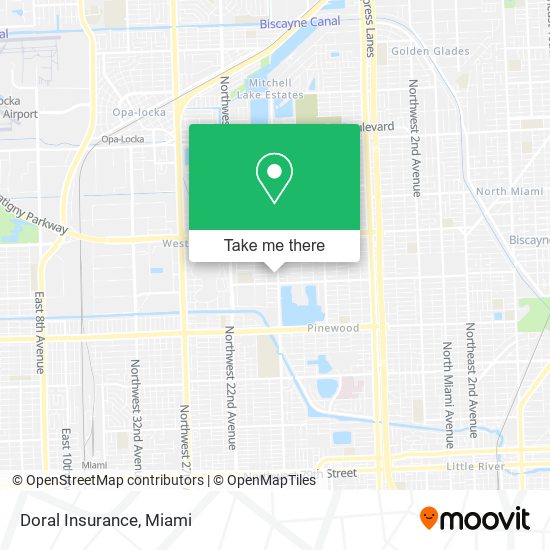 Mapa de Doral Insurance