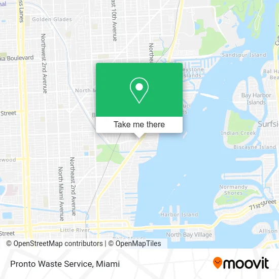 Pronto Waste Service map