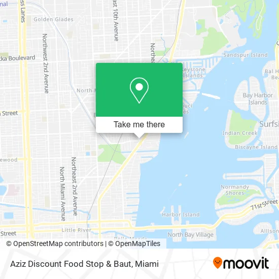 Mapa de Aziz Discount Food Stop & Baut