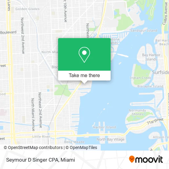 Seymour D Singer CPA map