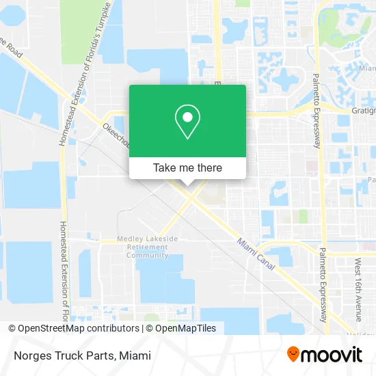 Norges Truck Parts map
