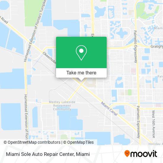 Mapa de Miami Sole Auto Repair Center