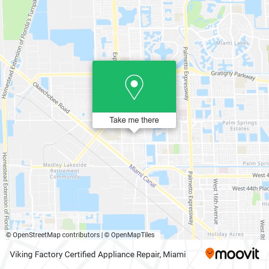 Viking Factory Certified Appliance Repair map