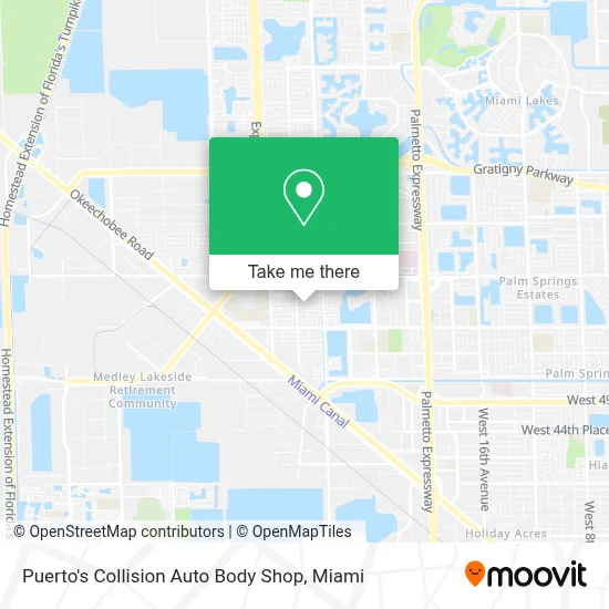 Puerto's Collision Auto Body Shop map