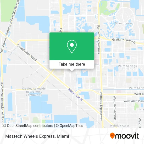 Mastech Wheels Express map