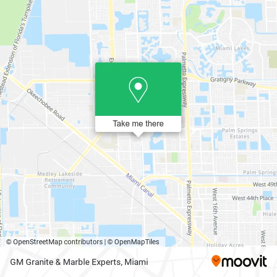 GM Granite & Marble Experts map