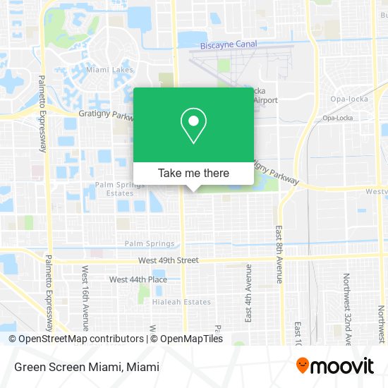 Green Screen Miami map