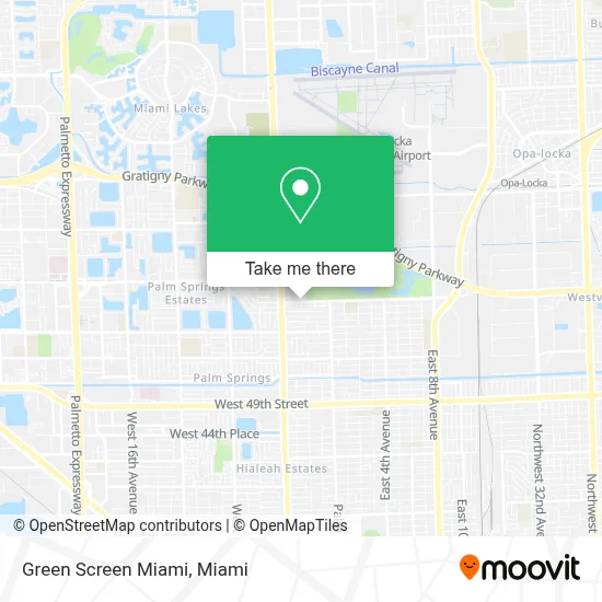 Green Screen Miami map