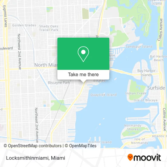 Locksmithinmiami map