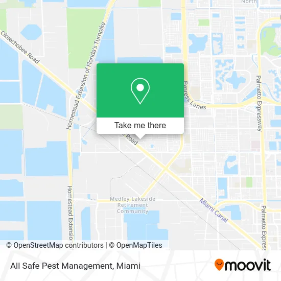 All Safe Pest Management map