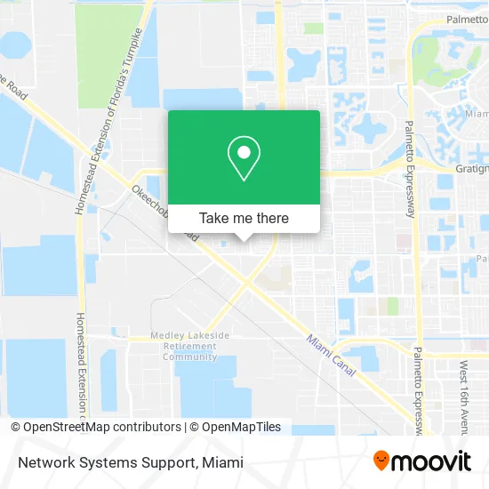 Network Systems Support map