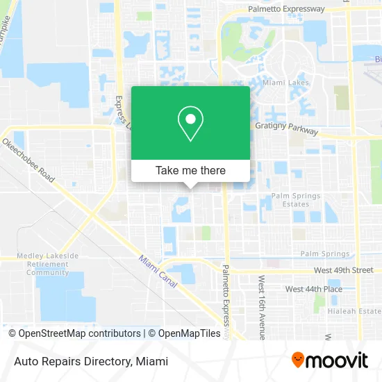 Auto Repairs Directory map