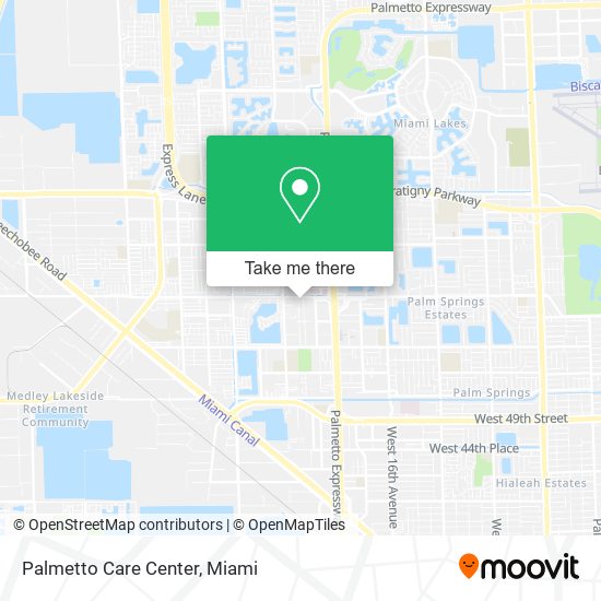 Palmetto Care Center map