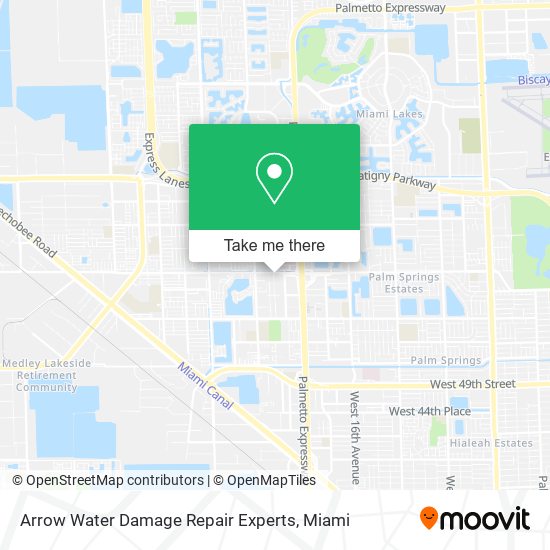 Arrow Water Damage Repair Experts map