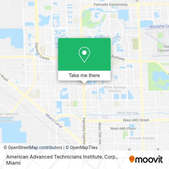 American Advanced Technicians Institute, Corp. map