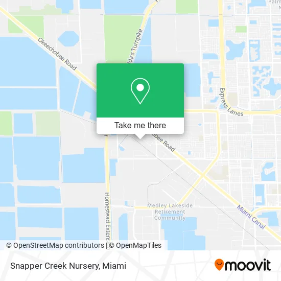 Mapa de Snapper Creek Nursery