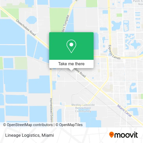 Lineage Logistics map