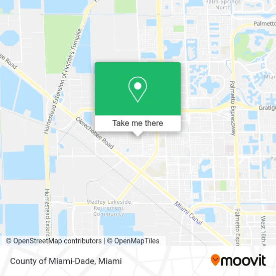 County of Miami-Dade map