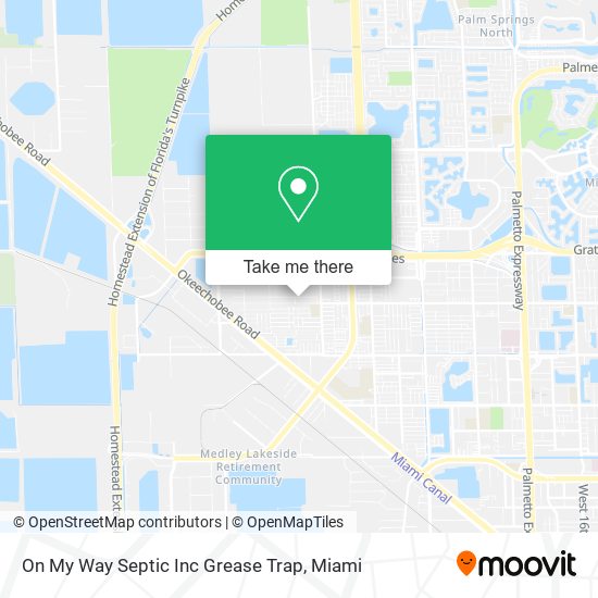 On My Way Septic Inc Grease Trap map