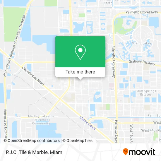 P.J.C. Tile & Marble map