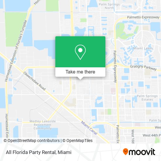 Mapa de All Florida Party Rental