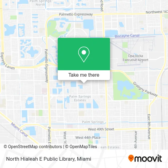 North Hialeah E Public Library map