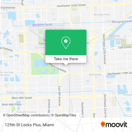 125th St Locks Plus map