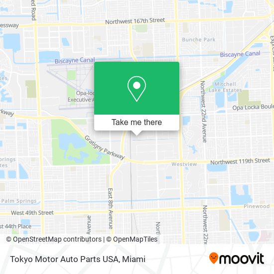 Tokyo Motor Auto Parts USA map