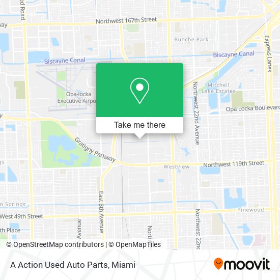 Mapa de A Action Used Auto Parts