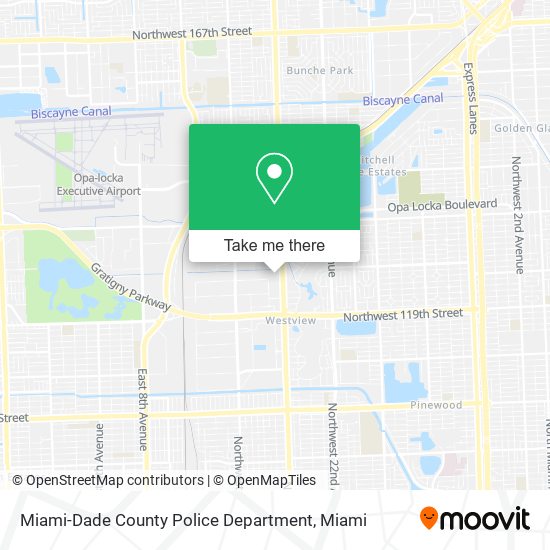 Miami-Dade County Police Department map