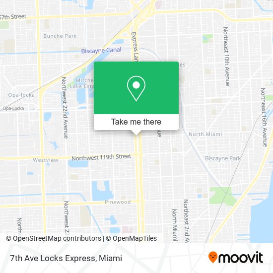 Mapa de 7th Ave Locks Express