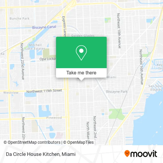 Da Circle House Kitchen map