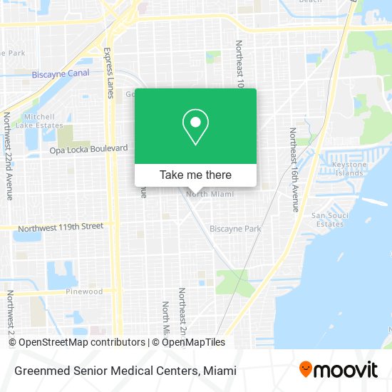 Mapa de Greenmed Senior Medical Centers