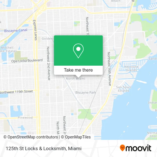 125th St Locks & Locksmith map