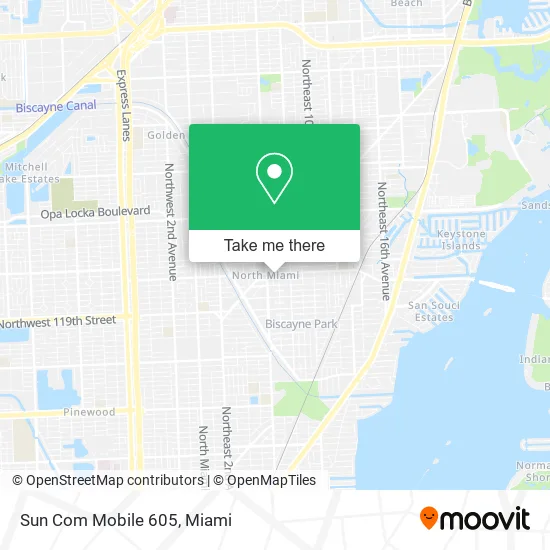 Mapa de Sun Com Mobile 605