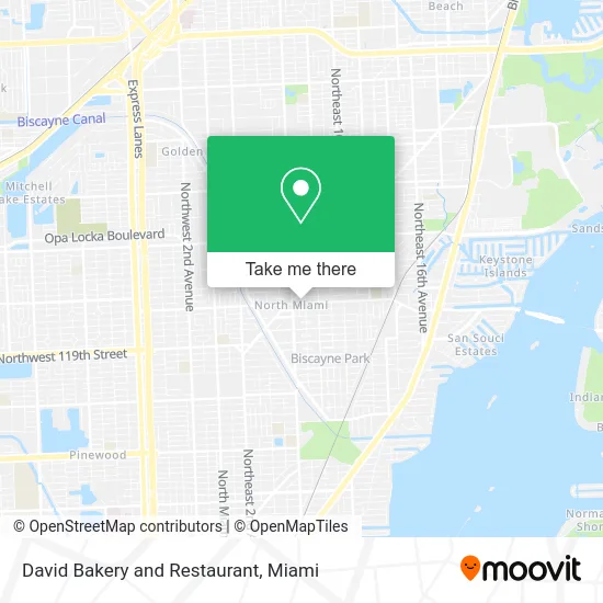 David Bakery and Restaurant map