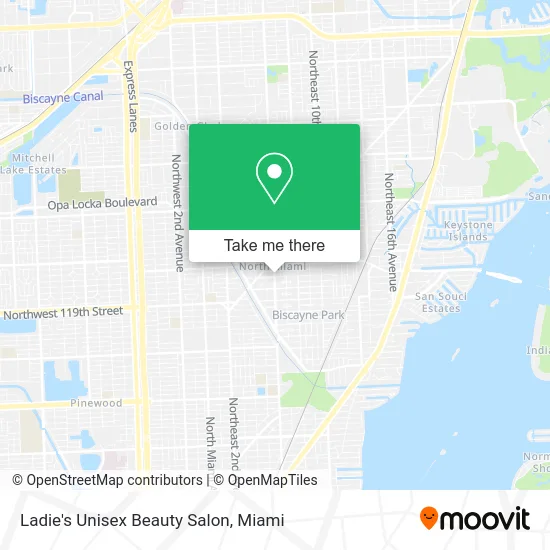 Ladie's Unisex Beauty Salon map