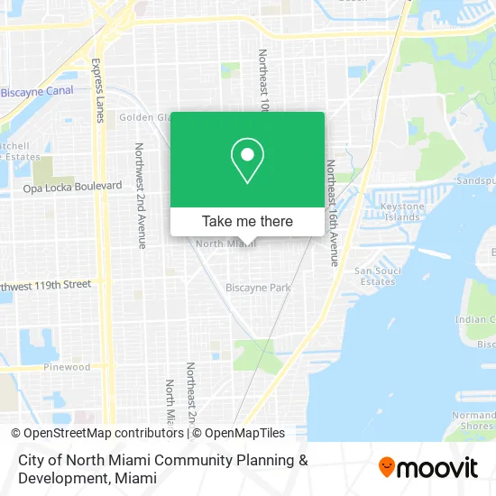 City of North Miami Community Planning & Development map