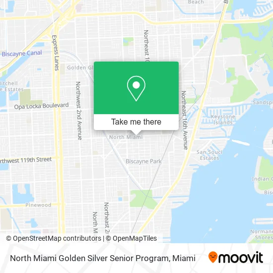 North Miami Golden Silver Senior Program map